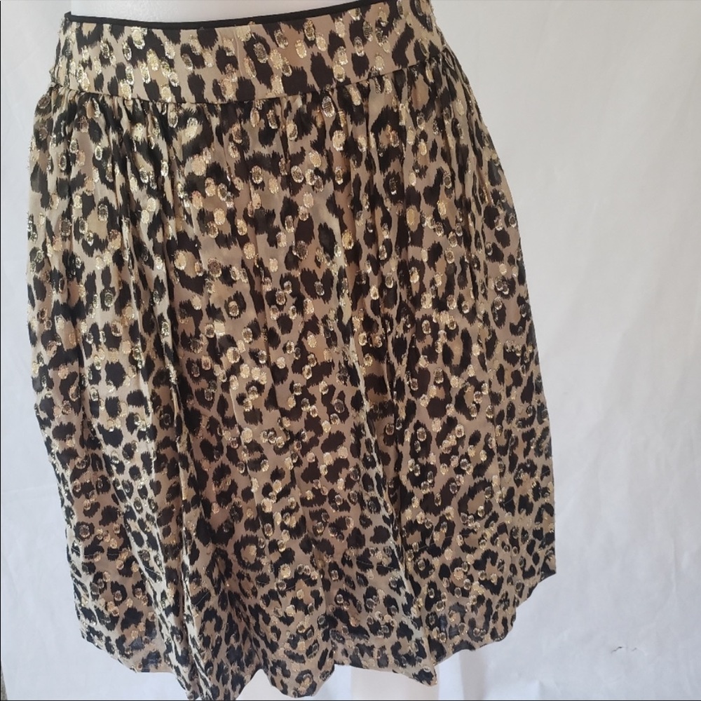 KATE SPADE LEOPARD CLIP DOT SKIRT SZ 8 NWT - Picture 7 of 7
